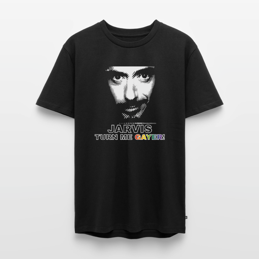 JARVIS TURN ME GAYER Premium Pride T-Shirt - Schwarz