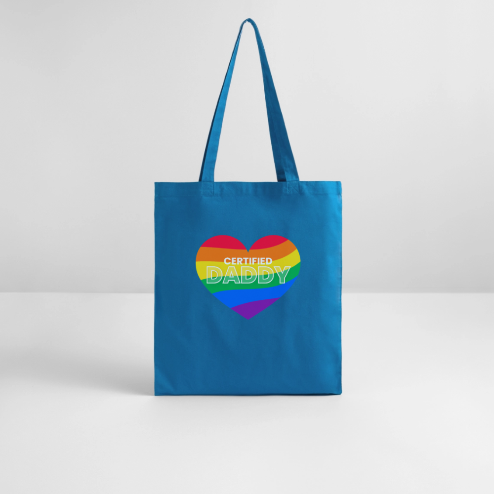 CERTIFIED DADDY | Kink Fetish Pride Bio-Stoffbeutel - Königsblau