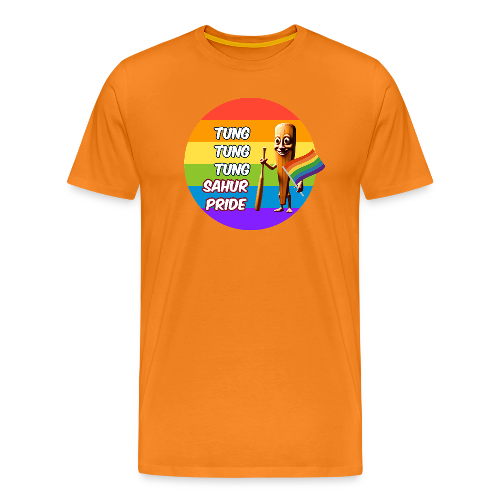 Tung Tung Tung Sahur Pride Premium T-Shirt - Orange