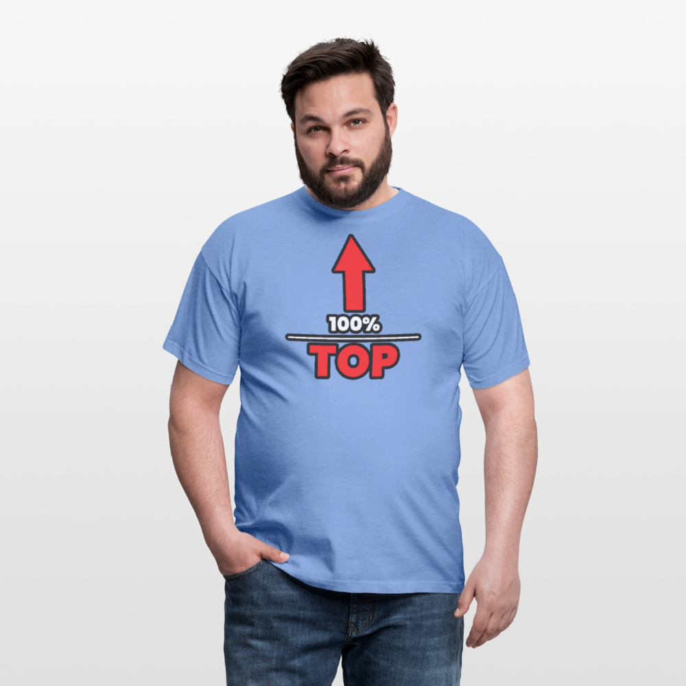 100% TOP [PFEIL] | Kink Fetish Pride T-Shirt - carolina blue
