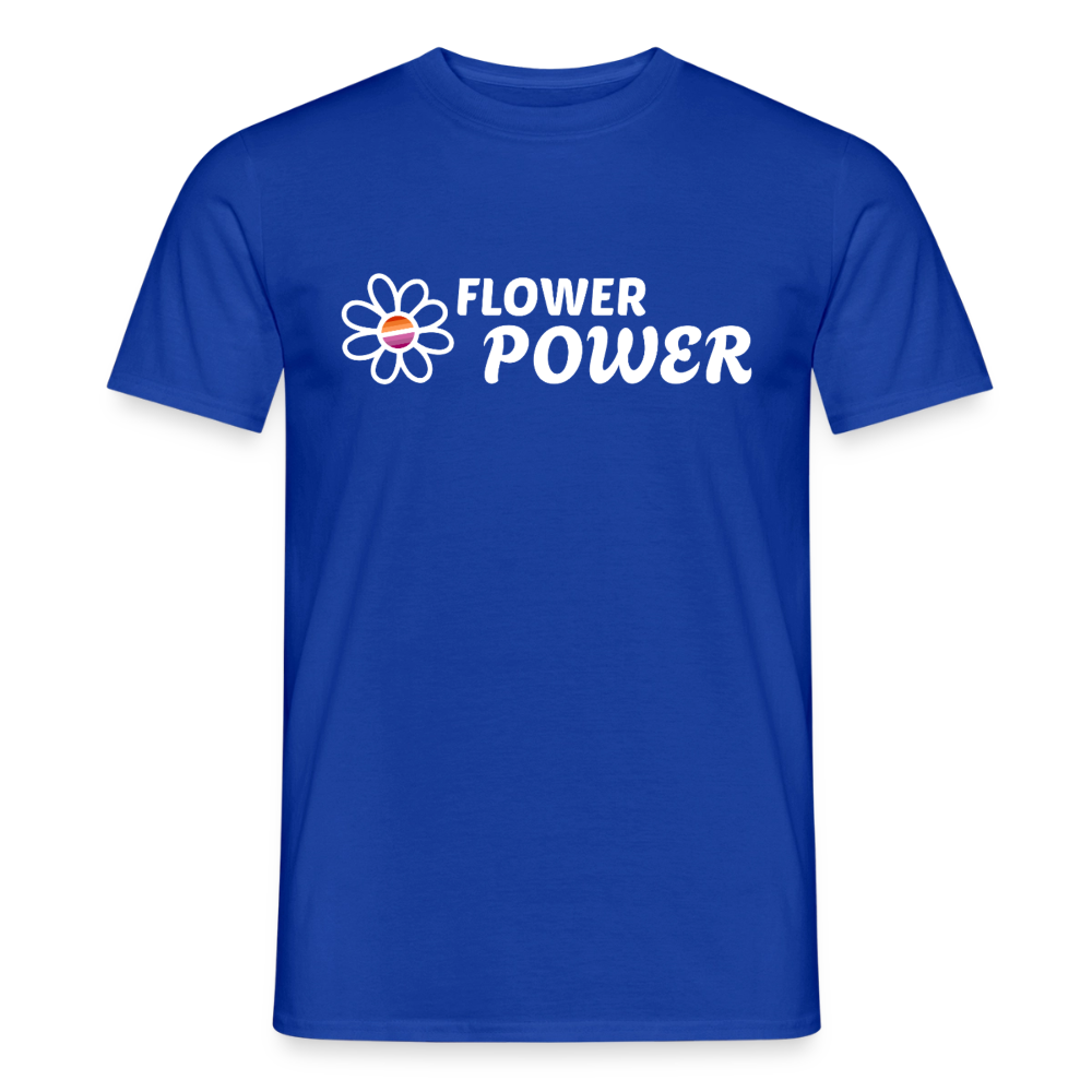 Flower Power Lesbisch T-Shirt | Retro WLW Pride LGBTQ - Dunkelblau