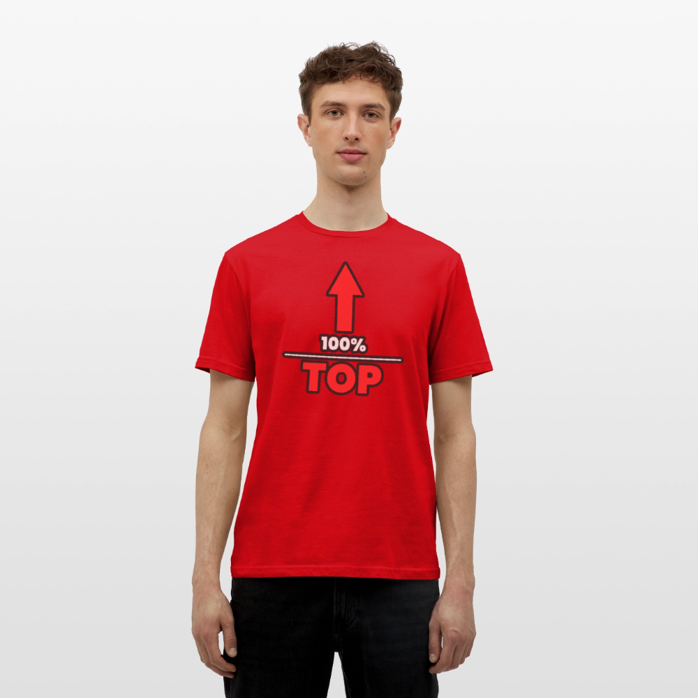 100% TOP [PFEIL] | Kink Fetish Pride T-Shirt - Rot