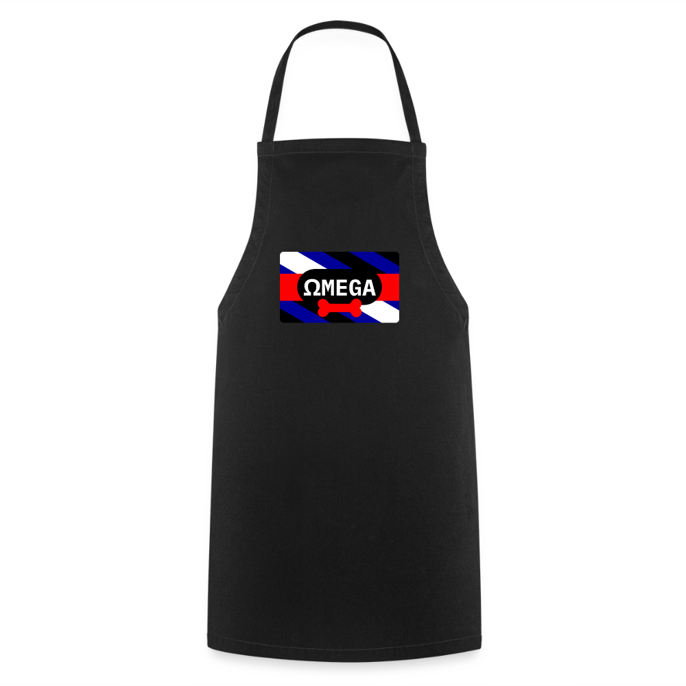 OMEGA Puppy Flag Schürze | Puppy Kink Pride | Kochschürze - Schwarz