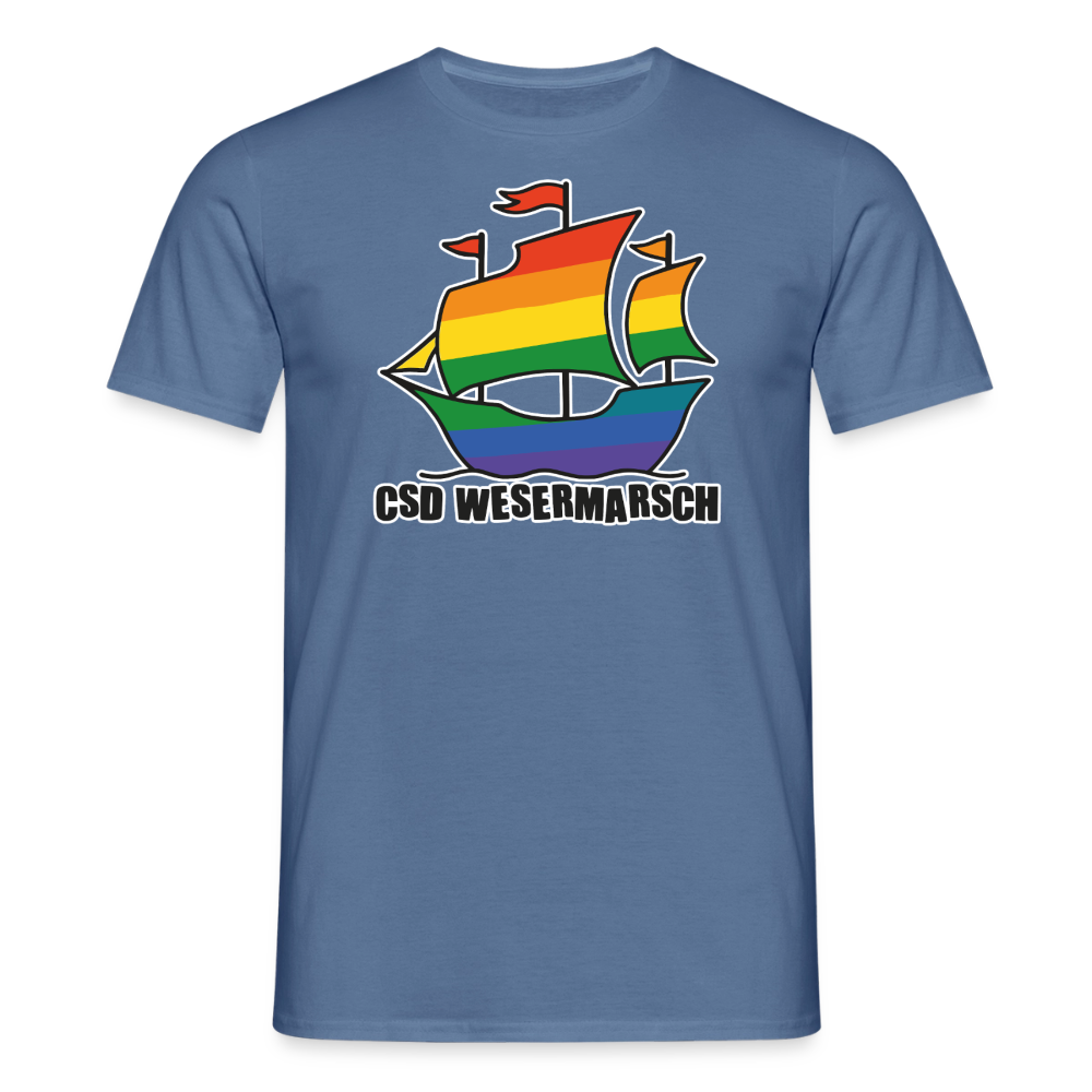 CSD Wesermarsch  T-Shirt - Taubenblau 