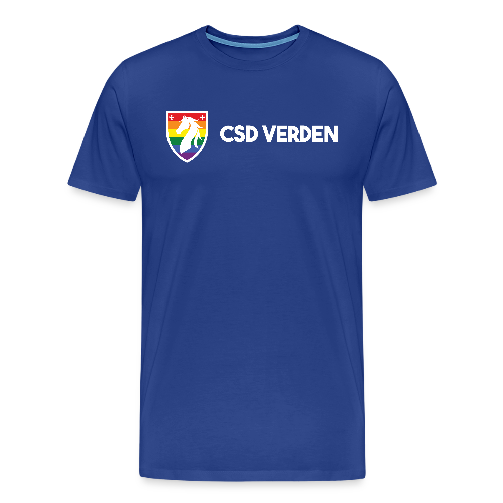 CSD Verden Premium Pride T-Shirt Doppelseitig - Königsblau