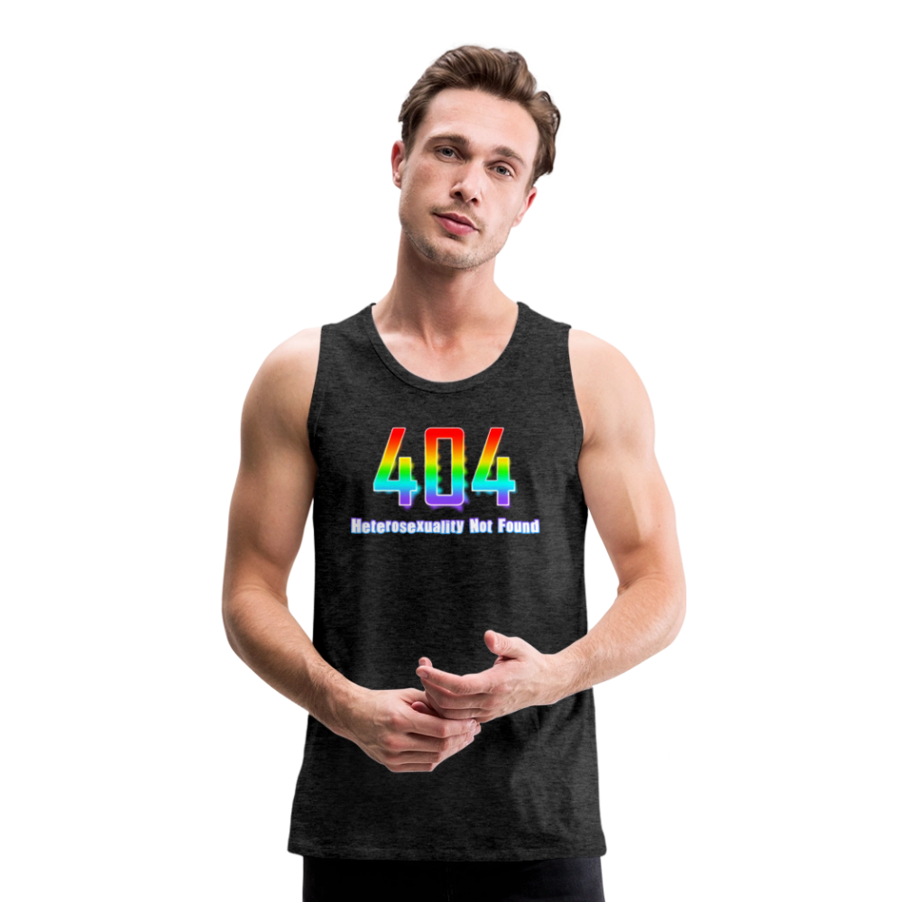 Error 404 Heterosexuality Not Found Premium Tank Top - Anthrazit