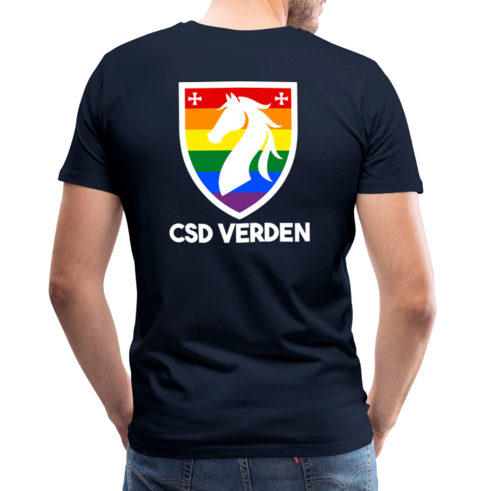 CSD Verden Premium Pride T-Shirt Doppelseitig - Navy