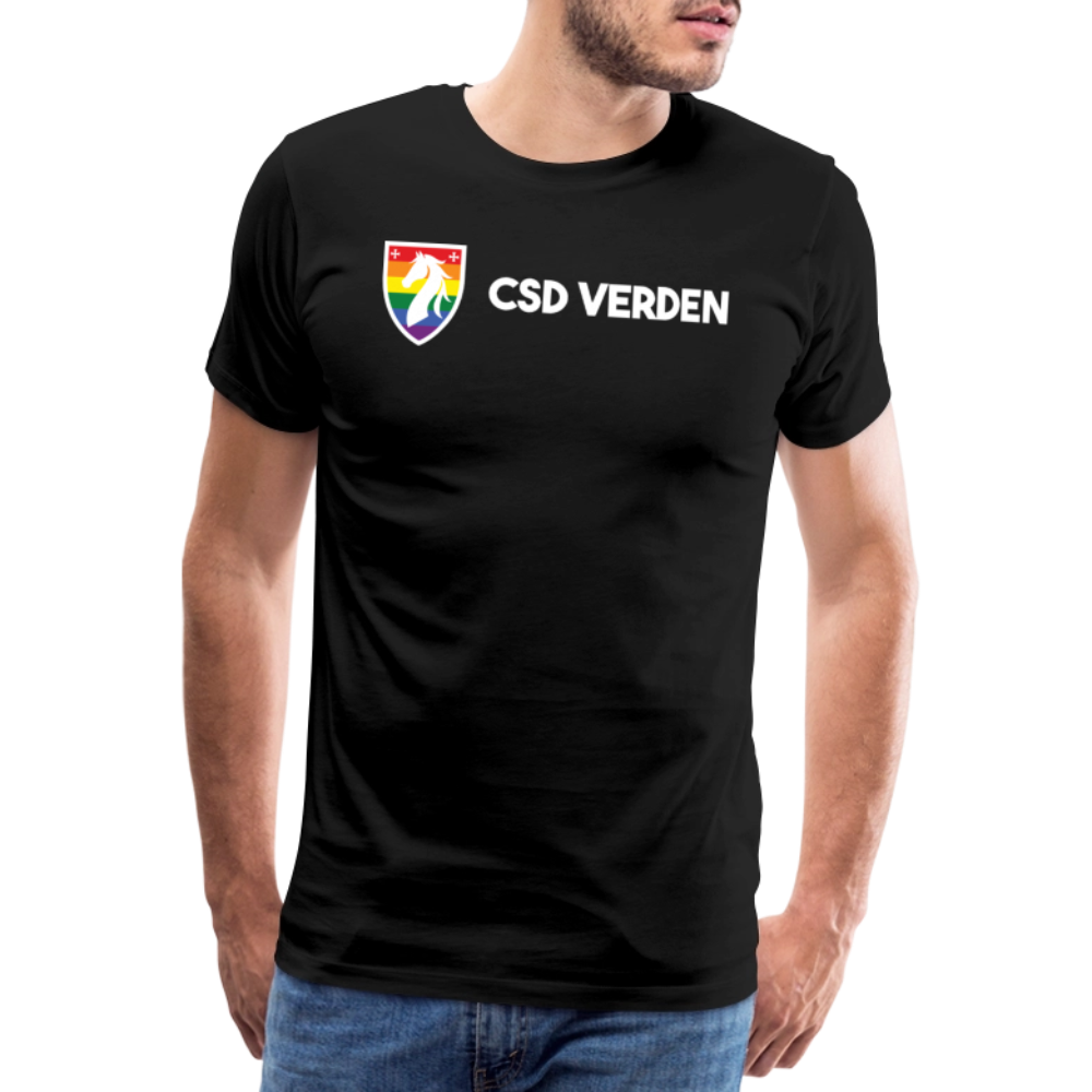 CSD Verden Premium Pride T-Shirt Doppelseitig - Schwarz