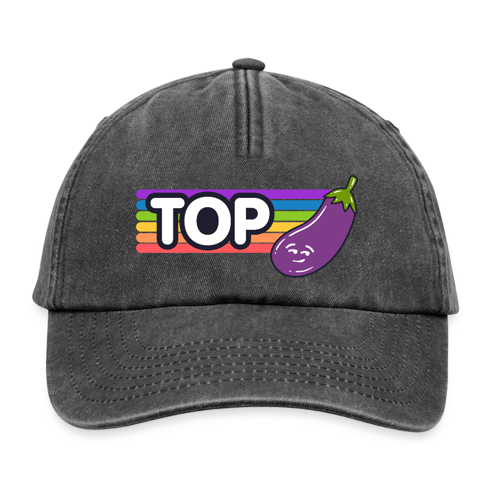 Top Gay | Pride Vintage Cap - Vintage Schwarz