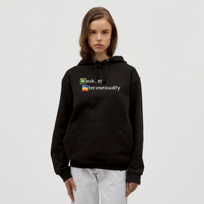 Breaking Heterosexuality Unisex Hoodie - Schwarz