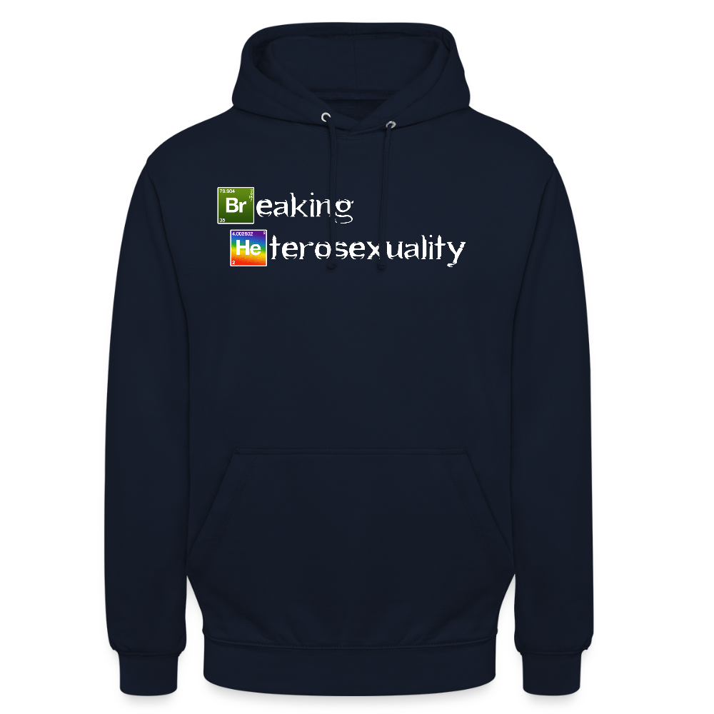 Breaking Heterosexuality Unisex Hoodie - Navy