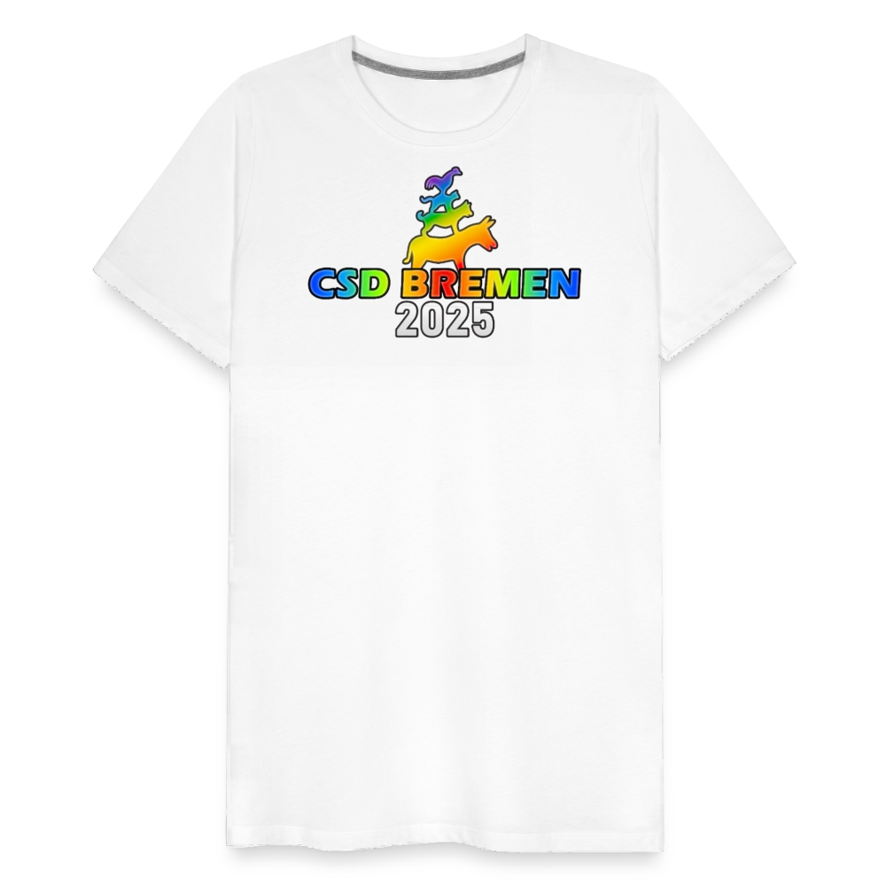 CSD Bremen 2025 Pride Premium T-Shirt - Weiß