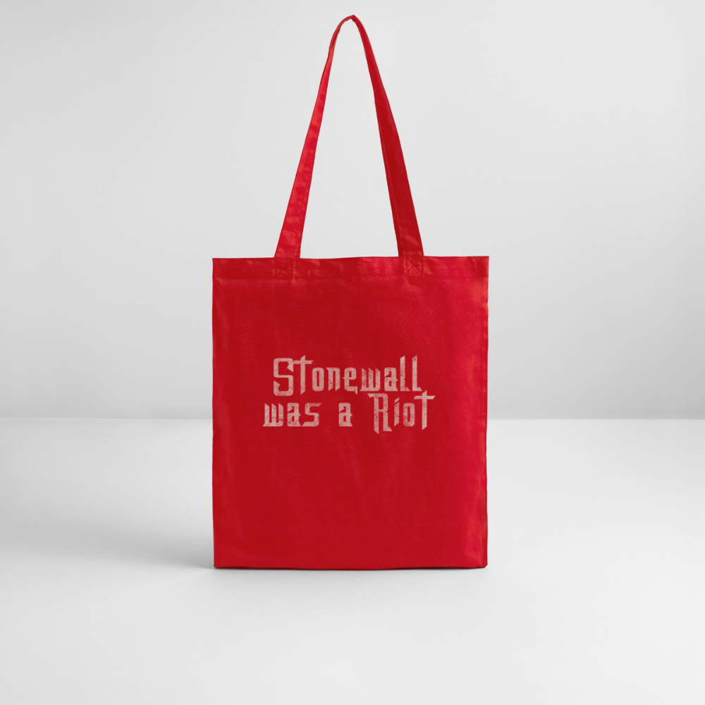 Stonewall was a Riot | Pride Bio-Stoffbeutel - Rot