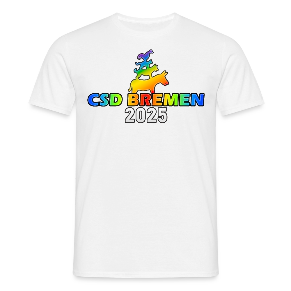 CSD Bremen 2025 Pride Premium T-Shirt - Weiß