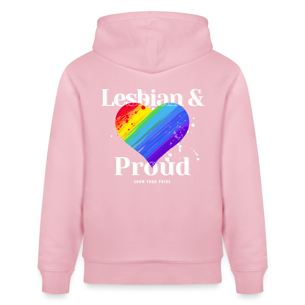 Lesbian & Proud | Pride Bio-Hoodie Unisex - Hellrosa