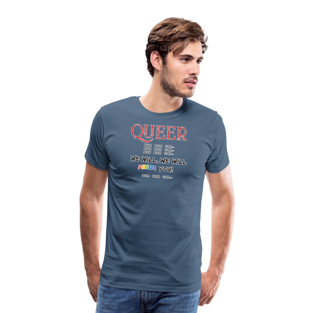 Pride T-Shirt QUEER | Germany Tour 2025 - Blaugrau