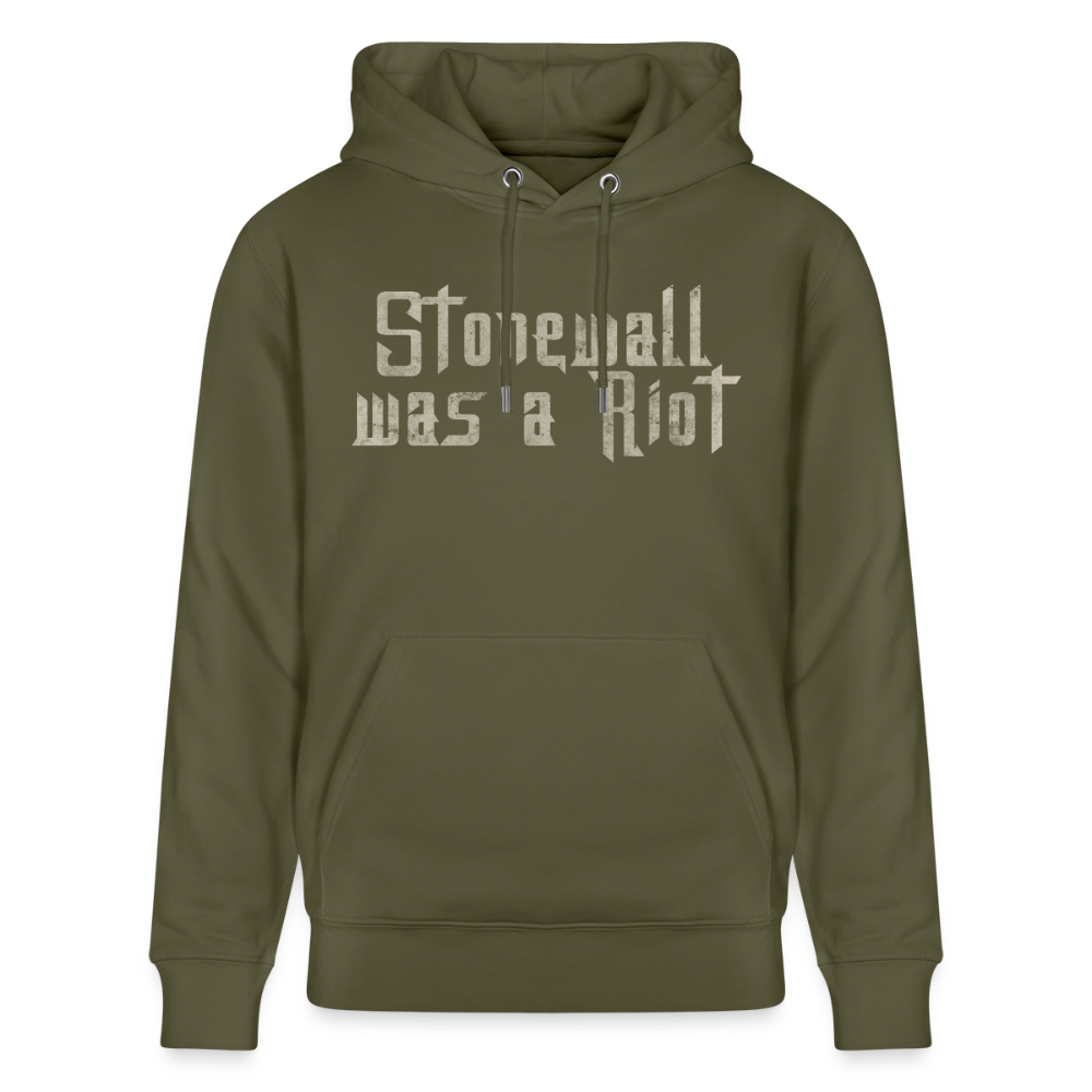 Stonewall was a Riot | Pride Bio-Hoodie Unisex - Khaki Grün