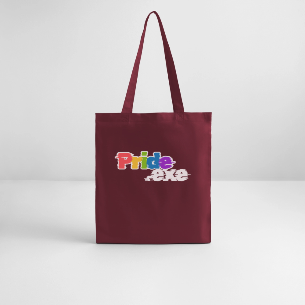 Pride.exe | Pride Bio-Stoffbeutel - Burgunderrot