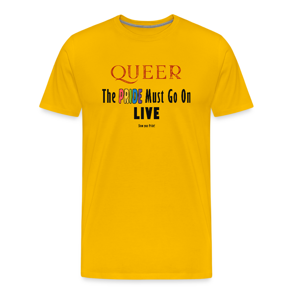 PRIDE Must Go On T-Shirt Germany Tour 2025 (gelb) - Sonnengelb