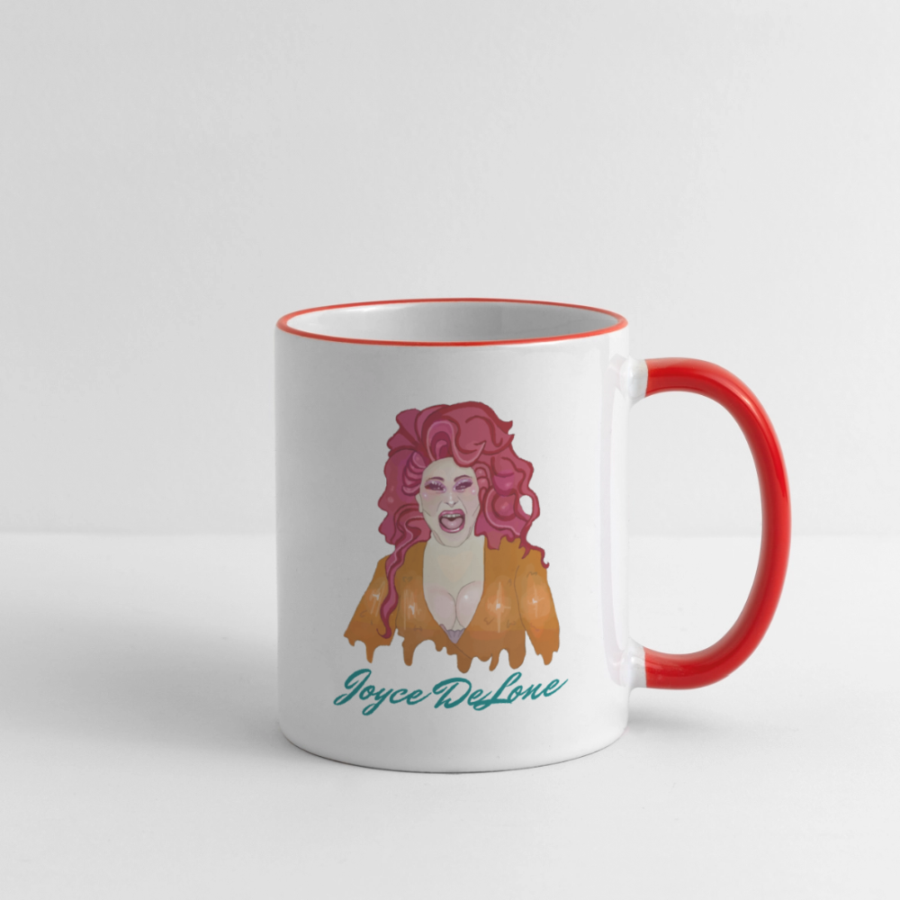 Joyce DeLone Fan-Tasse - Weiß/Rot
