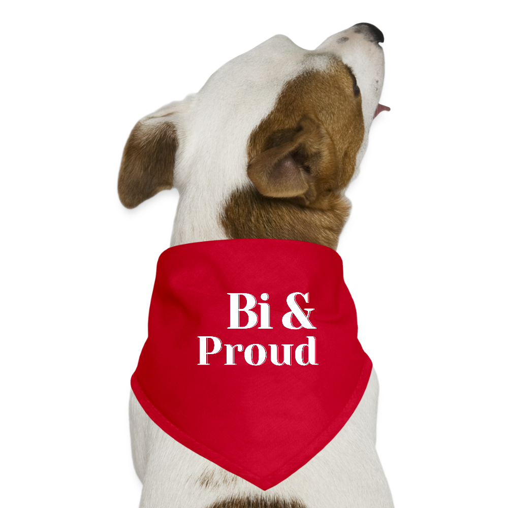 Bi & Proud Pride Hunde-Bandana - Rot