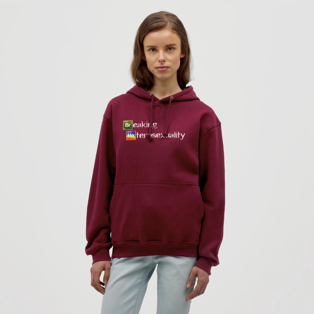 Breaking Heterosexuality Unisex Hoodie - Bordeaux