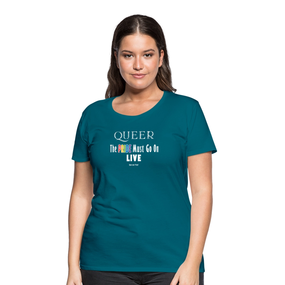 PRIDE Must Go On T-Shirt Germany Tour 2025 - tailiert (diva-blau) - Divablau