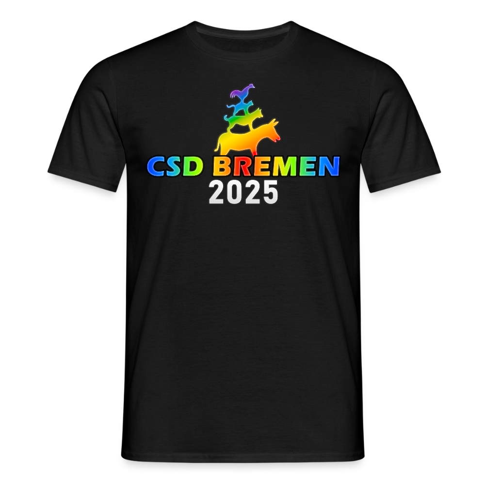 CSD Bremen 2025 Pride Premium T-Shirt - Schwarz