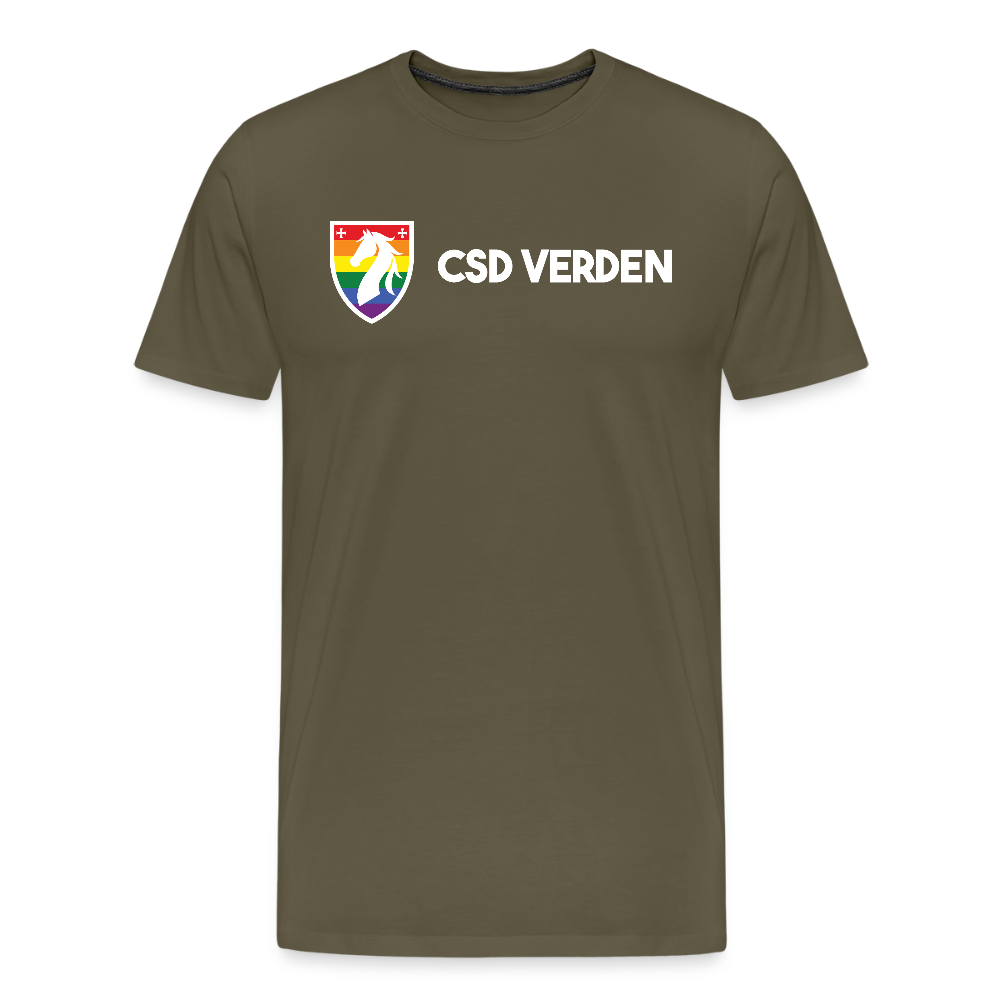 CSD Verden Premium Pride T-Shirt Doppelseitig - Khaki