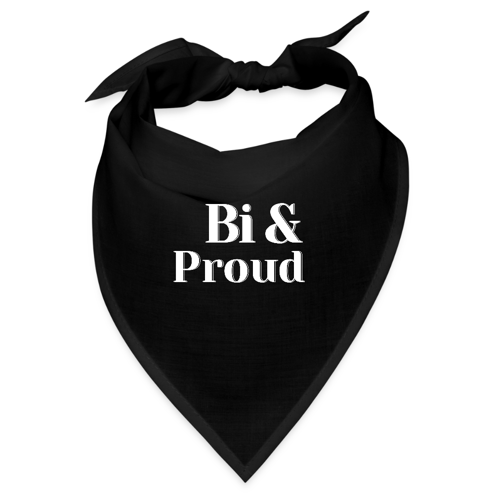 Bi & Proud | Pride Bandana [SIMPLE] - Schwarz