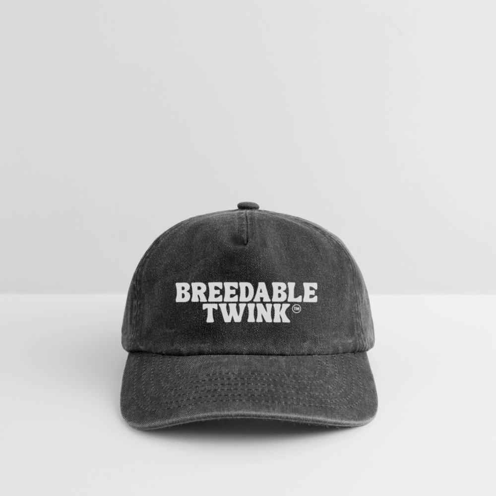 Breedable Twink™ | Kink Fetish Pride Vintage Cap - Vintage Schwarz