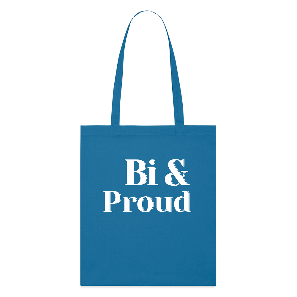 Bi & Proud | Pride Bio-Stoffbeutel [SIMPLE] - Königsblau