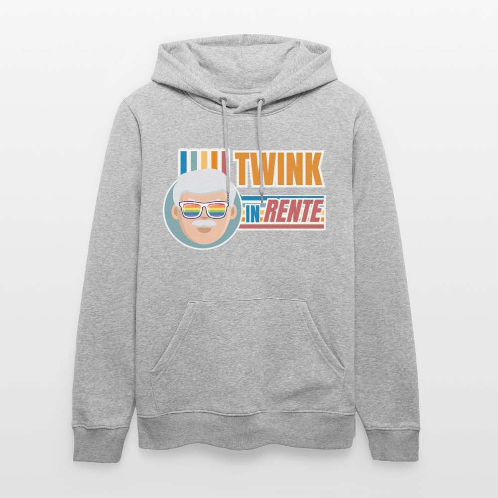 Twink in Rente! | Pride Bio-Hoodie Unisex - Grau meliert