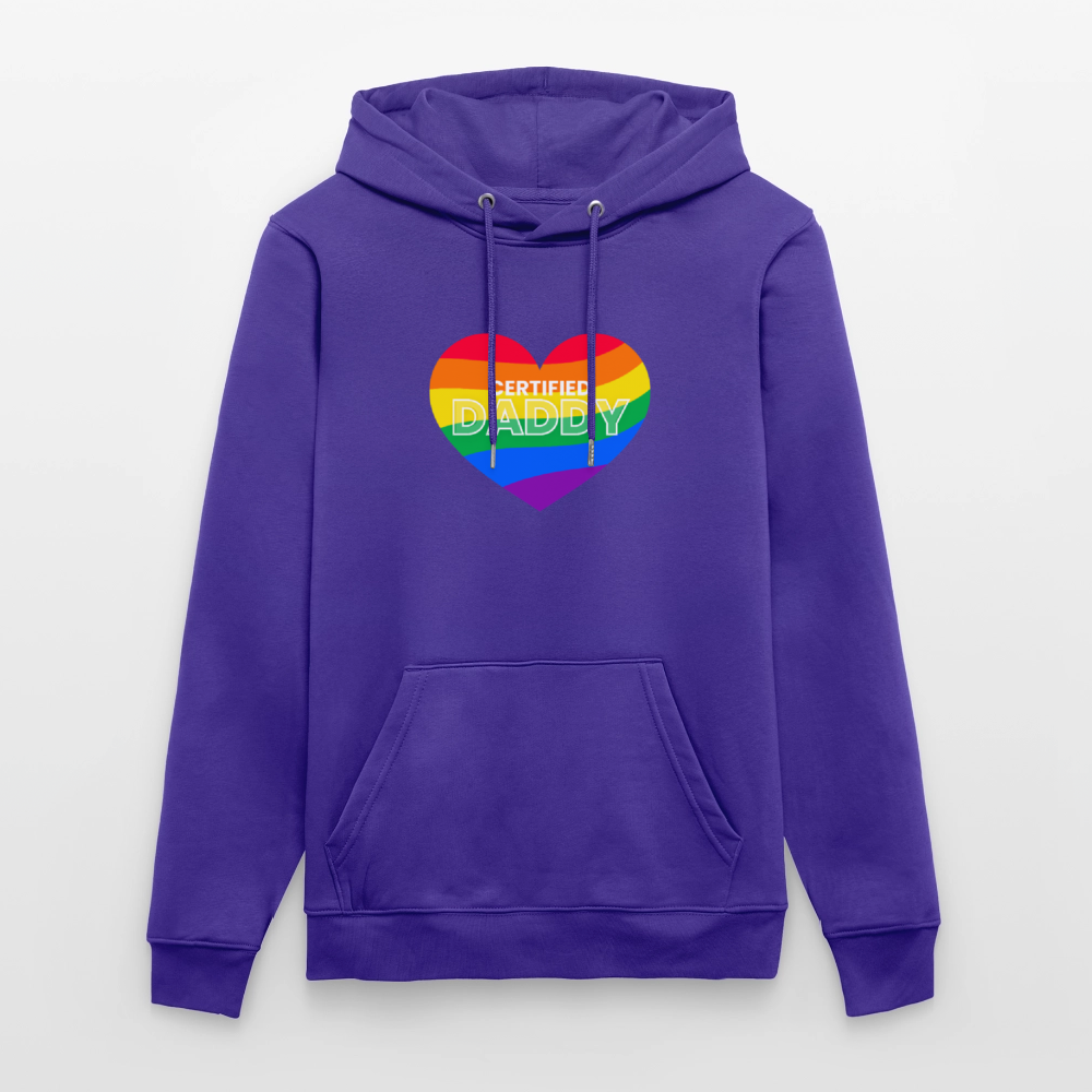 CERTIFIED DADDY | Kink Fetish Pride Bio-Hoodie Unisex - Purple Love 