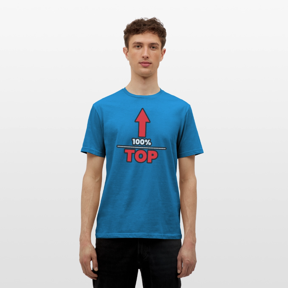 100% TOP [PFEIL] | Kink Fetish Pride T-Shirt - Royalblau