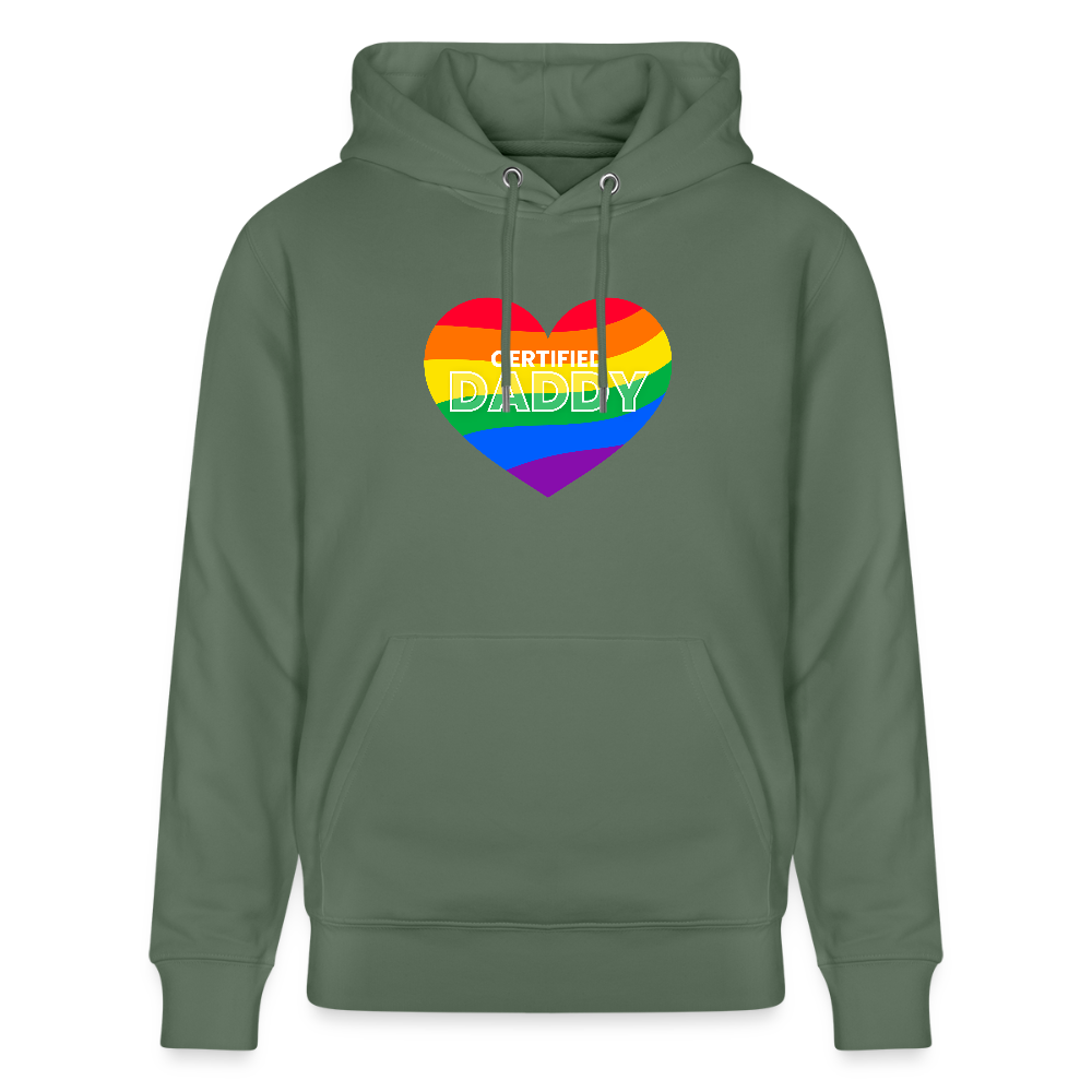 CERTIFIED DADDY | Kink Fetish Pride Bio-Hoodie Unisex - Tanngrün