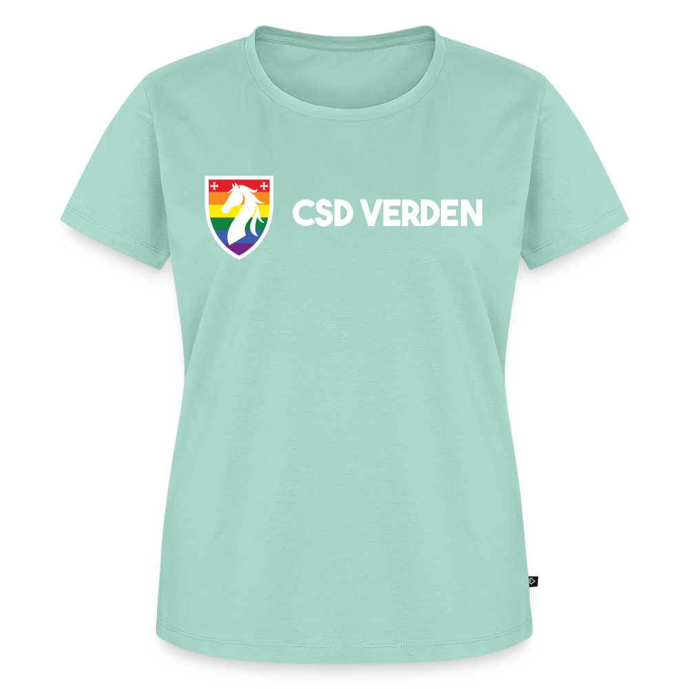CSD Verden Premium Pride T-Shirt Tailiert Doppelseitig - Mint 