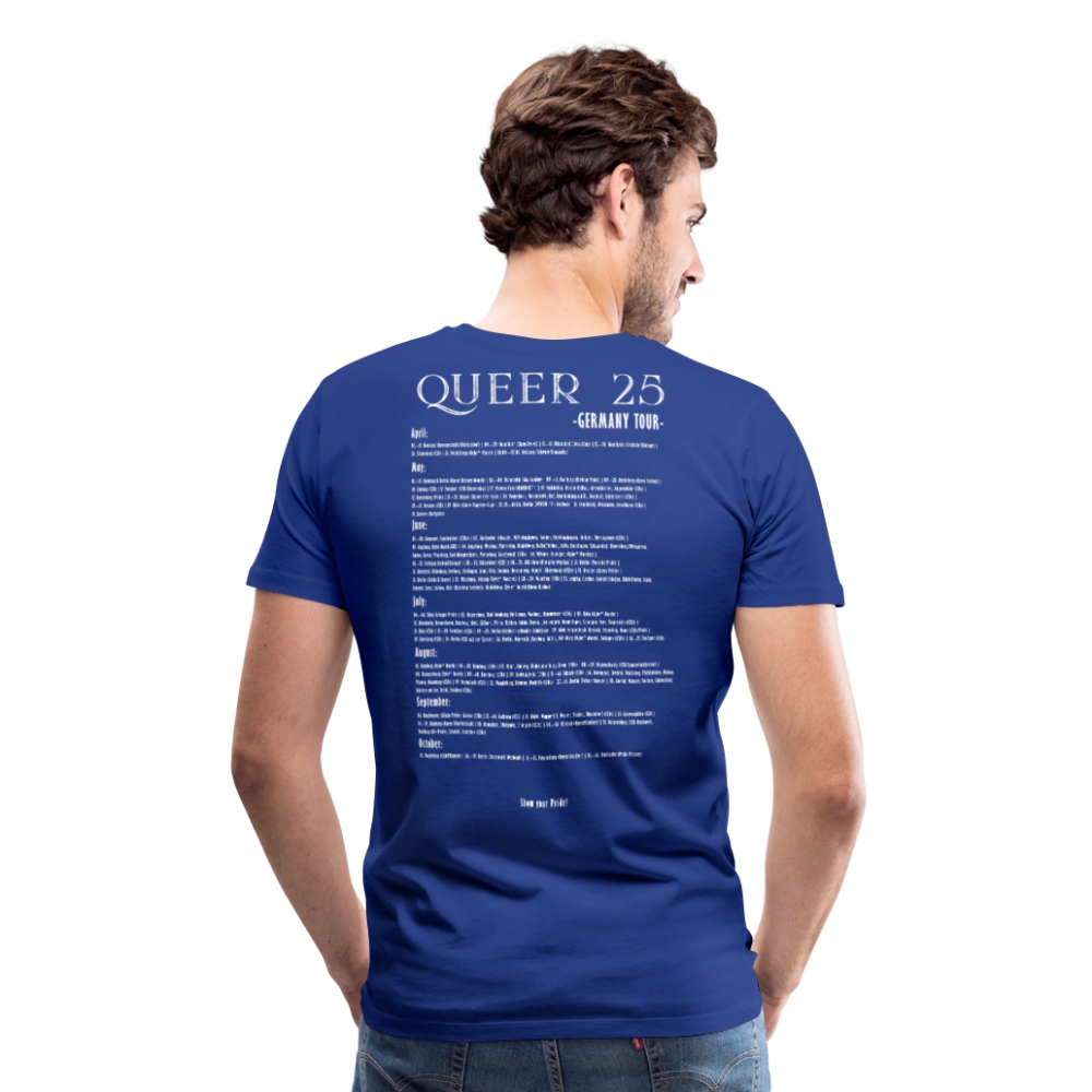 Pride T-Shirt QUEER | Germany Tour 2025 - Königsblau