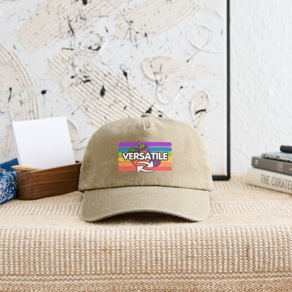 Versatile Gay | Pride Vintage Cap - Vintage Beige