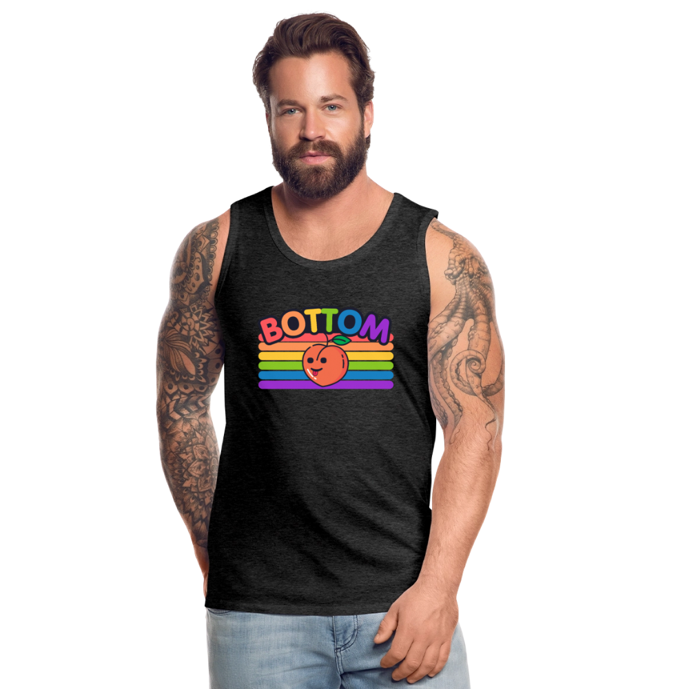 Bottom Gay | Pride Premium Tank Top - Anthrazit