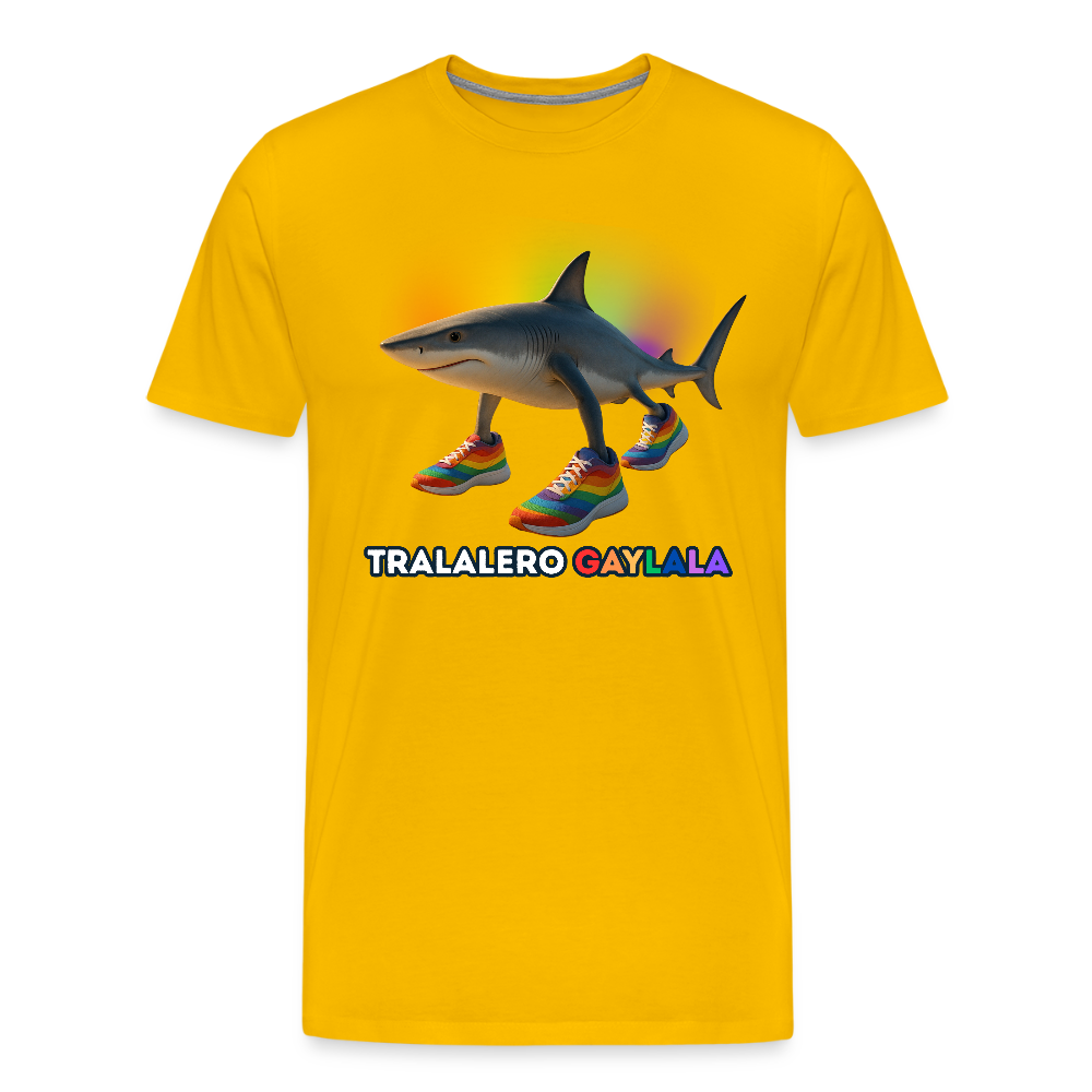 Tralalero Gaylala Pride Premium T-Shirt - Sonnengelb