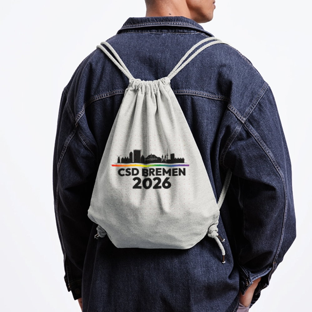 CSD BREMEN 2026 PRIDE | Stanley/Stella recycelter Gym Bag - Grau meliert