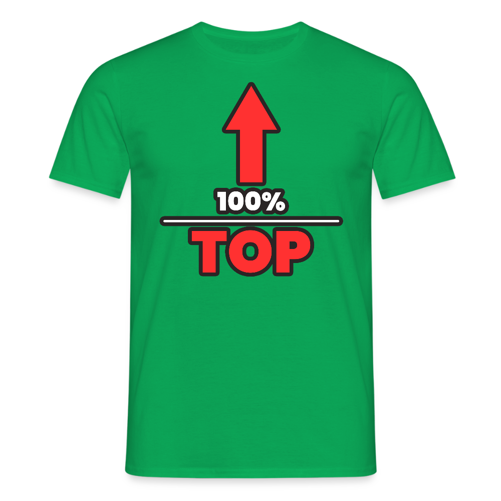 100% TOP [PFEIL] | Kink Fetish Pride T-Shirt - Kelly Green