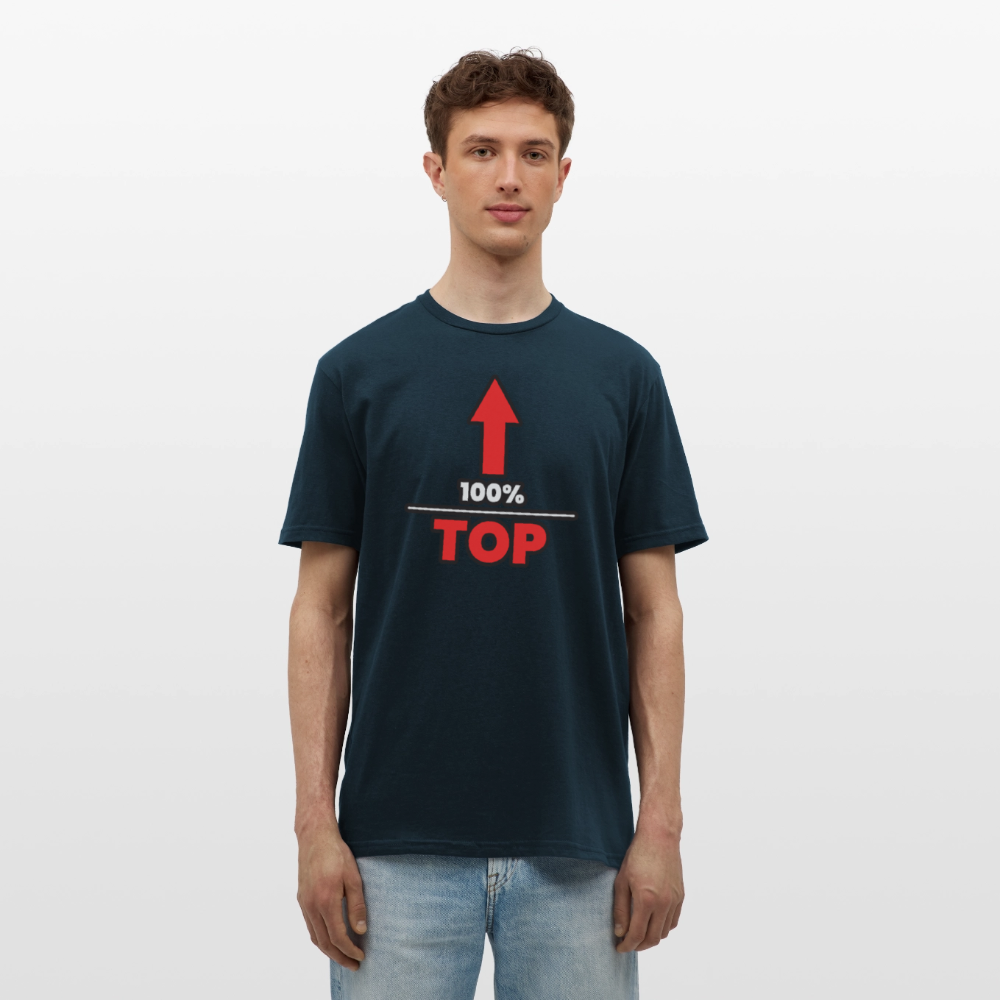 100% TOP [PFEIL] | Kink Fetish Pride T-Shirt - Navy