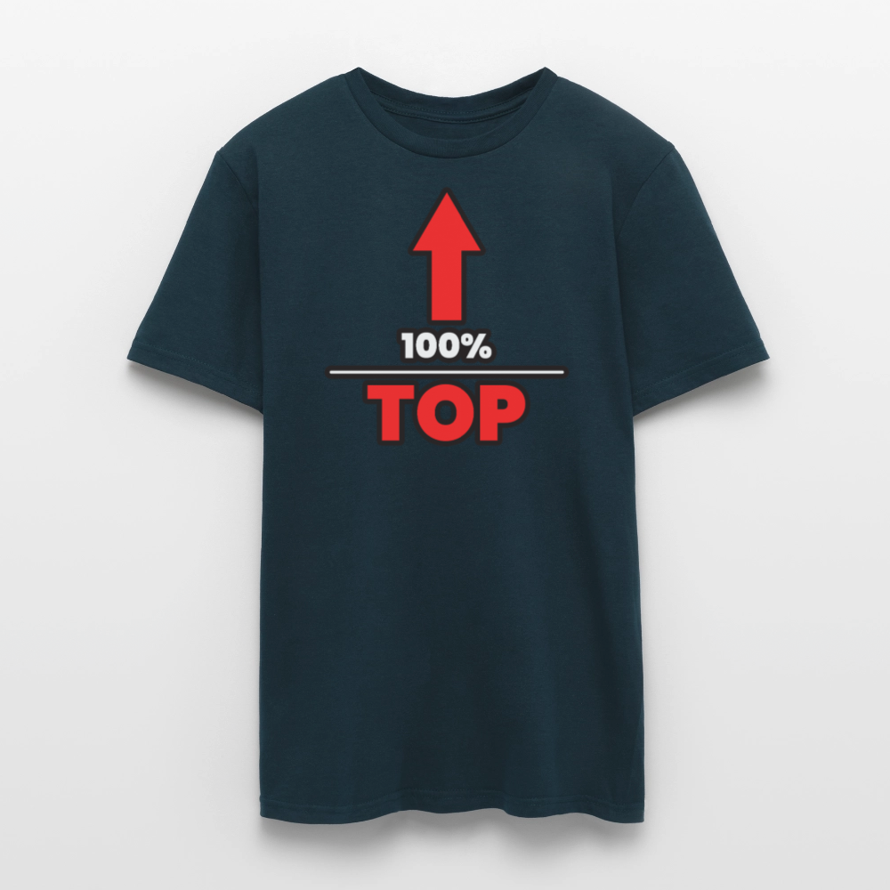 100% TOP [PFEIL] | Kink Fetish Pride T-Shirt - Navy