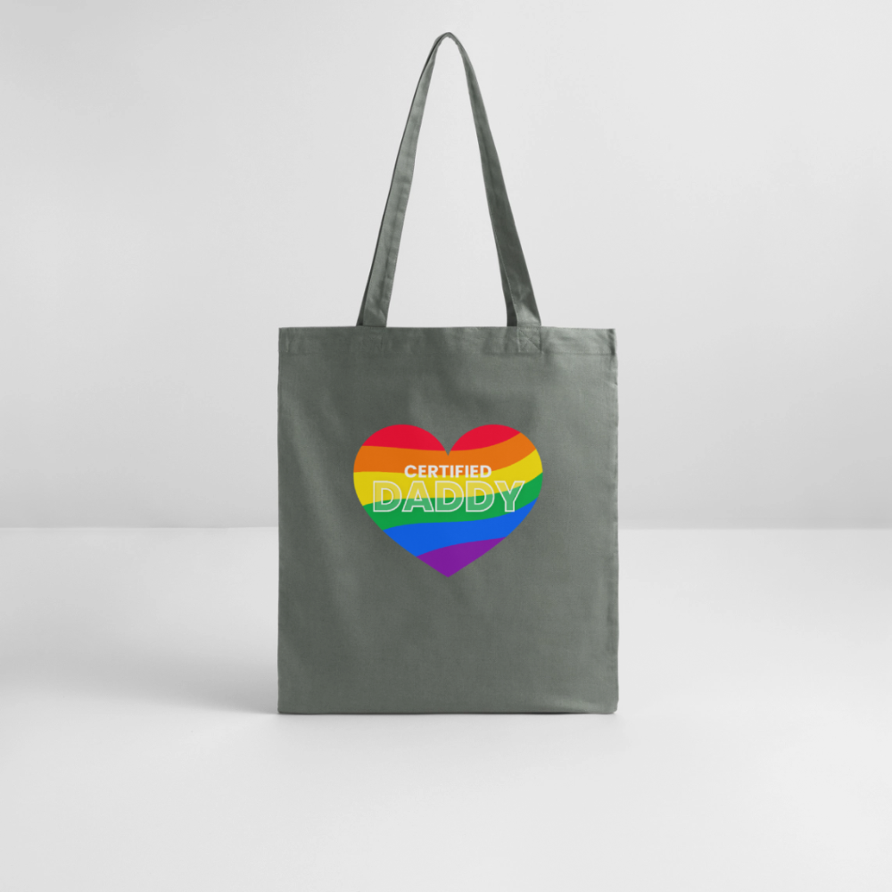 CERTIFIED DADDY | Kink Fetish Pride Bio-Stoffbeutel - Anthrazit