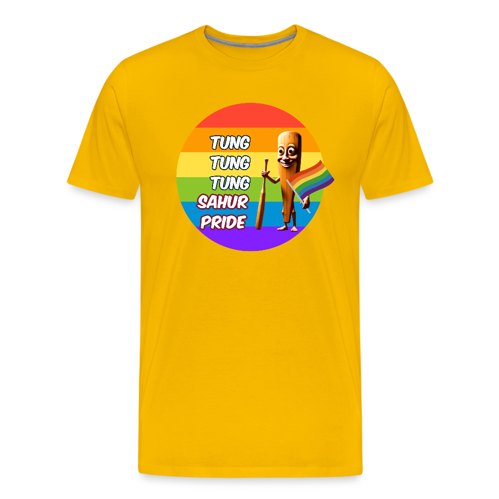 Tung Tung Tung Sahur Pride Premium T-Shirt - Sonnengelb