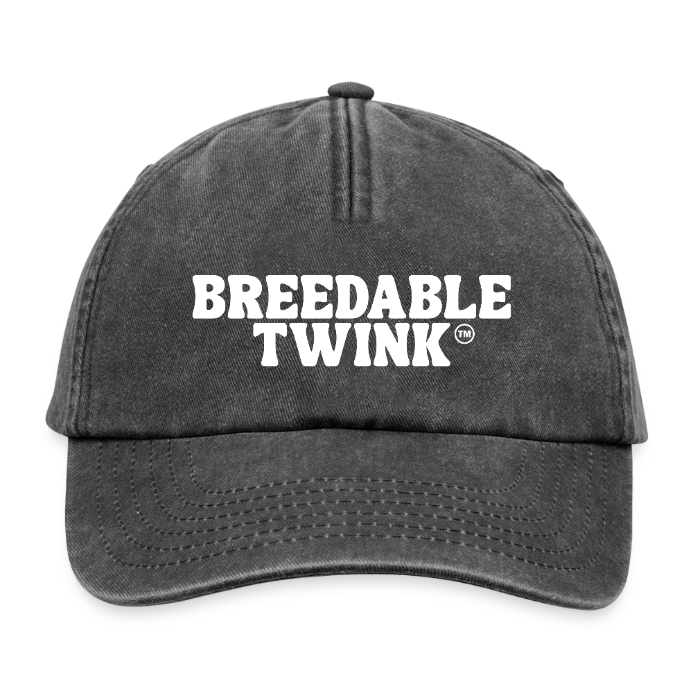 Breedable Twink™ | Kink Fetish Pride Vintage Cap - Vintage Schwarz