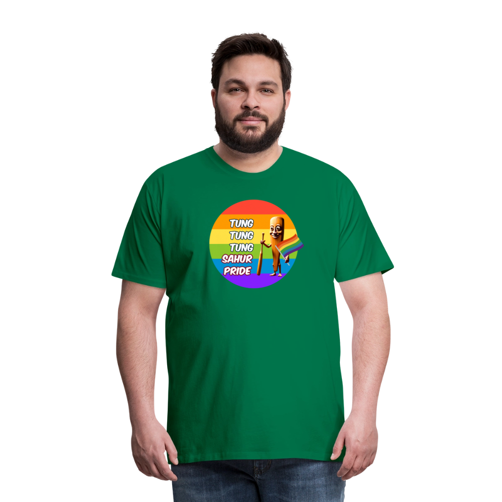Tung Tung Tung Sahur Pride Premium T-Shirt - Kelly Green