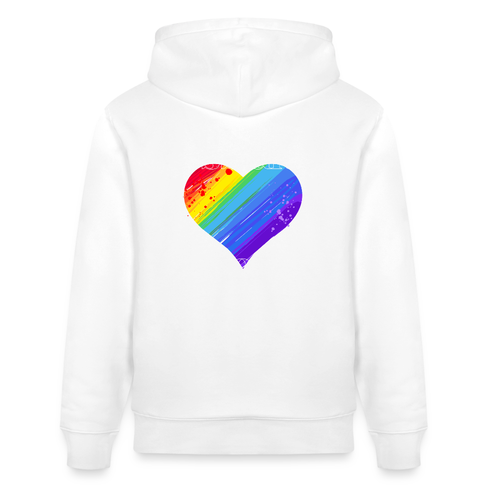 Lesbian & Proud | Pride Bio-Hoodie Unisex - Weiß